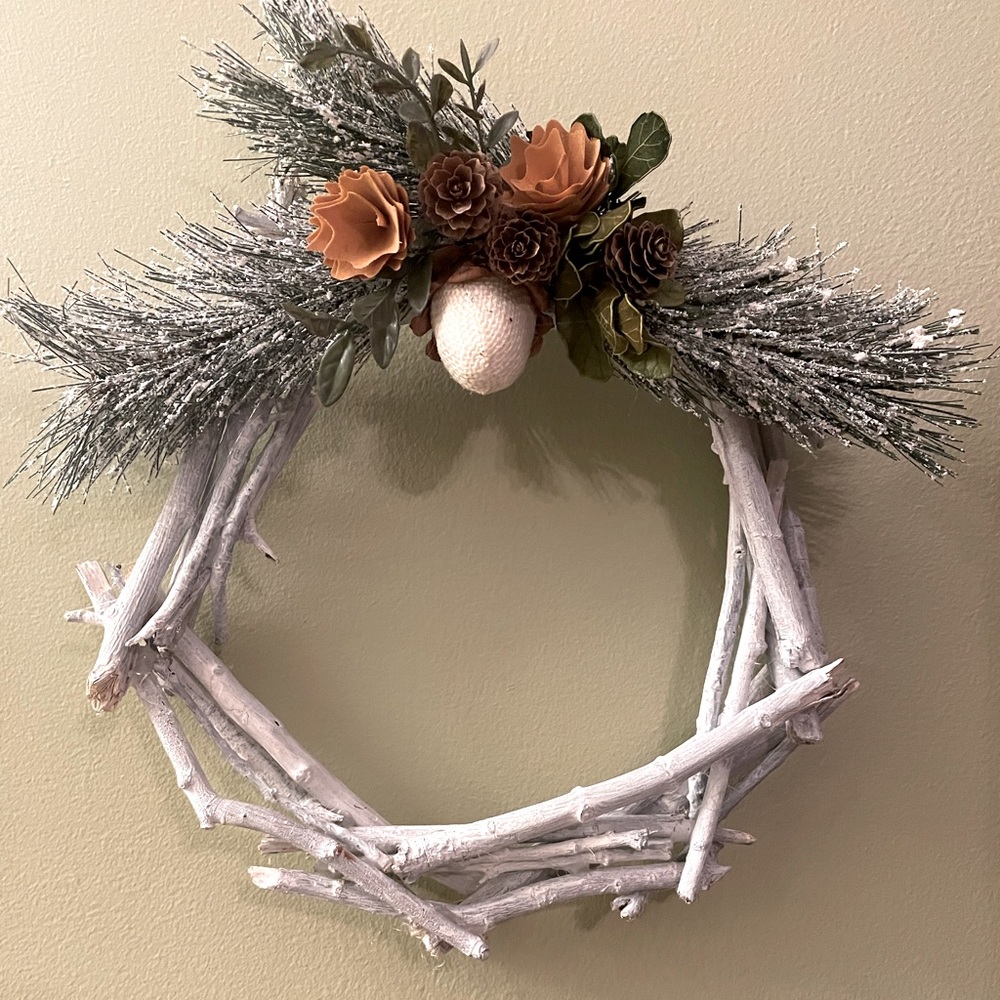 Handmade wreath w/ sticks 💕 a little piece of nature’s beauty